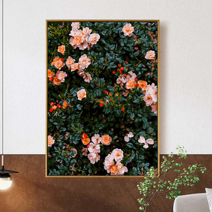 数字油画diy填色画手绘填充减压油彩画花卉丙烯画客厅装饰画 蔷薇
