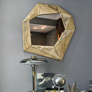 欧式软装墙面装饰镜背景墙创意壁挂欧美式门厅玄关壁炉镜创意定制