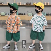 儿童套装男童夏装小童男孩，帅气衣服夏季5韩版洋气中童两三四岁半2