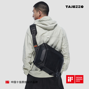tajezzo探迹者p9黑色时尚，斜挎包多功能单反相机，包男潮收纳内胆包