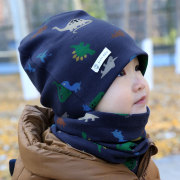 儿童帽女童套头帽婴儿，帽子春秋冬季纯棉薄款男宝宝针织婴幼儿套装