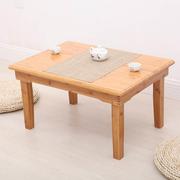 折叠楠竹炕桌炕几日式榻榻米茶几床上方桌，便携式家用小户型矮餐桌