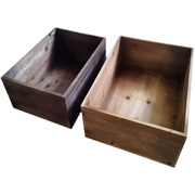 超市木盒定制木箱子，实木收纳杂物箱复古储物箱红酒，大号陈列木框箱