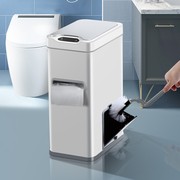 智能感应垃圾桶卫生间家用三合一马桶刷一体厕所，自动便纸桶纸篓筒