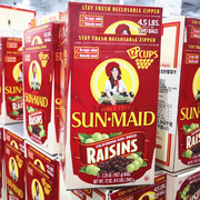 美国Sun-Maid阳光少女加州无核大颗提子葡萄干儿童零食烘焙1018克