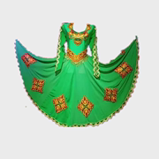 新疆舞服装女维吾尔族表演服大摆裙长裙少数民族舞蹈套装成人