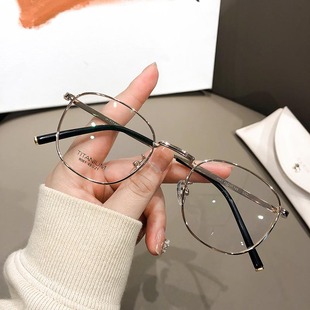 小红书同款纯钛近视眼镜女网上可配有度数小圆框眼睛框架男韩版潮