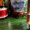 积加实木复合地板榆木金粉浮雕仿古地热红绿蓝橙褐色自然品质保证