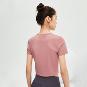舒芙蕾361运动上衣女夏季短款紧身短袖跑步健身训练瑜伽服速干T恤