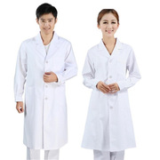医院工作服白大褂长半短袖，医生工作服男女，加厚实验室医师服医护服