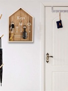 欧式玄房子玄关衣帽架钥匙挂钩创意，木质挂衣架，墙面挂架房间装饰壁
