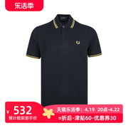 fredperry男麦穗刺绣logo全棉，短袖polo衫，男士秋季xy