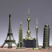 地标建筑模型巴黎艾菲尔铁塔工艺品摆饰客厅酒柜办公室桌面装饰品