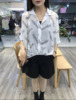 夏装雪纺吊带两件套2023韩版卡通，蝙蝠袖短袖衬衫防晒衣上衣潮