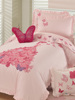 出口粉色儿童纯棉女孩公主风三件套可爱卡通被套床单全棉四件套