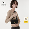 hazzys哈吉斯(哈吉斯)秋季黑色休闲包包，女士潮流斜挎包小容量女包