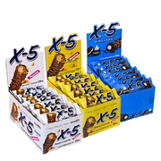 x-5夹心巧克力棒三口味，各一盒共72支(代可可脂)