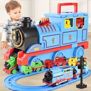 2024儿童玩具强磁吸电动合金小火车，轨道男女孩宝宝礼物3-6岁