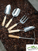 三件套园艺小工具养花工具套装家用小铲子多肉种菜赶海小工具铁锹