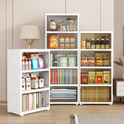 儿童书柜书架落地简易衣柜，家用小型卧室，客厅窄缝收纳储物柜置