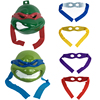 万圣节儿童节男孩子礼物玩具眼罩，大侠客cosplay头罩忍者神龟面具