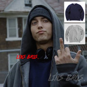 Eminem八英里8Mile外套同款圆领卫衣阿姆嘻哈说唱宽松Stan男周边