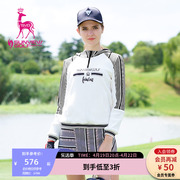svg高尔夫春秋季女装时尚运动连帽衫外套，棒球服时尚运动卫衣