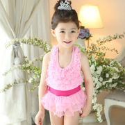 儿童女童可爱公主裙宝宝泳衣女婴幼儿泳装连体裙式韩版婴儿泳衣