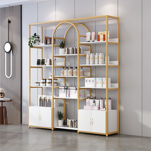 化妆品展示柜美容院护肤理发店，产品样品美甲陈列柜子，多层置物货架