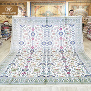 卧室地毯310x400cm美式床尾，地毯欧式民族田园风别墅地毯