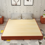 实木硬板床垫1.8榻榻米木板床1.5米护腰排骨架R床架子席梦思地台