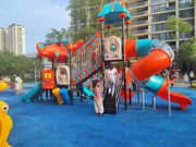 幼儿园大型户外滑滑梯秋千组合儿童小区公园，游乐设备室外塑料玩具