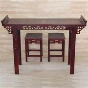 新中式明清实木仿古课桌椅国学，桌书画书法桌，凳子支持定制尺寸