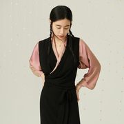 「半夏」无袖西藏服2件套藏式长裙，夏季藏服女装中国风古风汉服