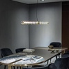设计师创意长条玻璃餐厅吊灯北欧简约现代餐桌吧台办公室装饰灯具