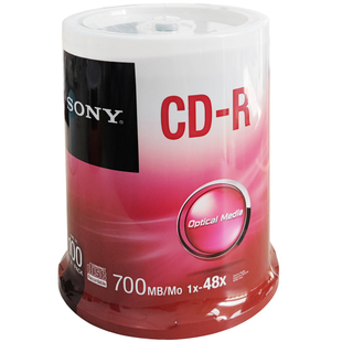 SONY/索尼 索尼光盘 48X CD-R 700M空白光盘 CD刻录盘 100片装