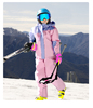 菲比小象儿童滑雪衣服套装，男女童大童加厚防风，防水保暖冲锋衣裤