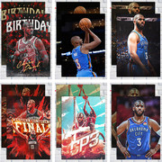 克里斯保罗海报 雷霆队牛皮纸画NBA球星明星篮球超大装饰挂画壁纸