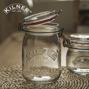 玻璃密封罐kilner食品级家用蜂蜜瓶子腊八蒜泡酒腌菜罐果酱储物罐