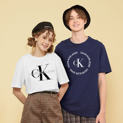 Calvin Klein/凯文克莱男装夏圆领CK休闲LOGO印花短袖T恤集C