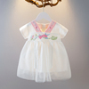婴儿童装女宝宝夏装，1-3岁裙子2洋气复古公主，裙夏季女童汉服连衣裙