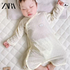 三折品牌折扣店 婴儿睡袍男女宝宝纯棉长袖睡衣夏季