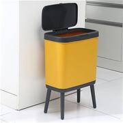 高脚大容量厨房垃圾桶家用大号厕所卫生间带盖免弯腰创意轻奢客厅
