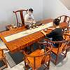 巴花实木大板原木，茶台茶板办公桌餐桌，巴西花梨木茶桌2米