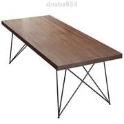 书桌家用长条工作台简约北欧实木，桌子电脑桌设计大办公桌现代台式