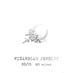 WIZARDLAB原创设计丨手工雕蜡高级感 小众气质银饰 「月神」戒指