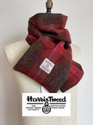 Harris Tweed冬季加厚保暖高档羊毛围巾100%纯羊毛哈里斯格纹围脖