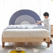 上形孩在 彩虹床 硬枫木软包床头1.2米1.5米儿童房原创家具公主床