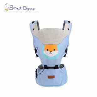 婴儿双肩背带腰凳宝宝多功能透气bb凳前抱式横抱腰带卡通可爱坐凳