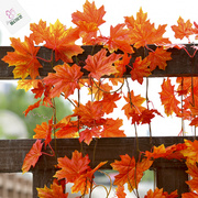 仿真红树叶藤条装饰假花藤管道缠绕叶子，塑料藤蔓植物吊顶